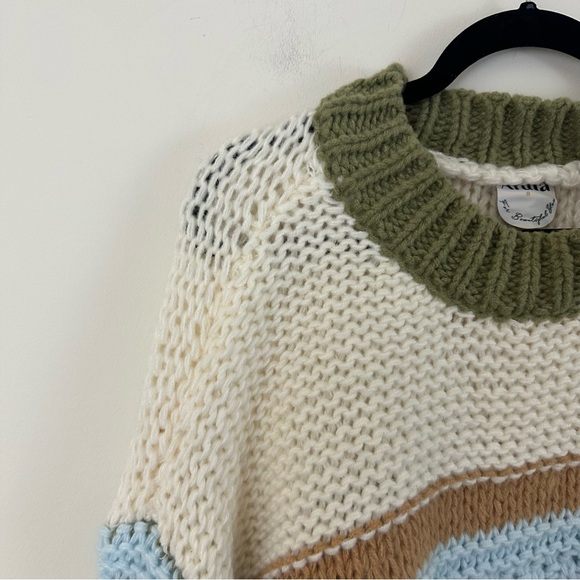 ARULA Colorful Layla Striped Oversized Chunky Knit Sweater Size B (2X) - Picture 3 of 7